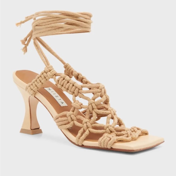 New! MIISTA ‘Braided Rope Ankle Tie’ Sandals - Picture 5 of 16